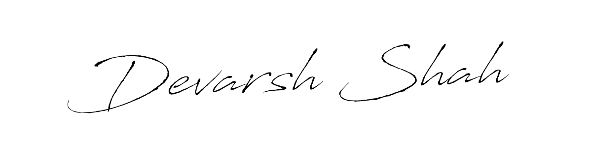 Also we have Devarsh Shah name is the best signature style. Create professional handwritten signature collection using Antro_Vectra autograph style. Devarsh Shah signature style 6 images and pictures png