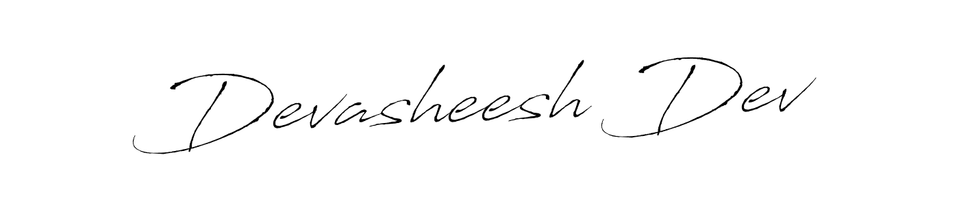 How to make Devasheesh Dev name signature. Use Antro_Vectra style for creating short signs online. This is the latest handwritten sign. Devasheesh Dev signature style 6 images and pictures png