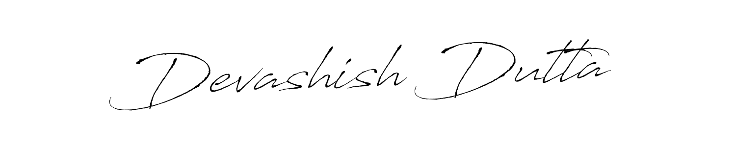 Design your own signature with our free online signature maker. With this signature software, you can create a handwritten (Antro_Vectra) signature for name Devashish Dutta. Devashish Dutta signature style 6 images and pictures png