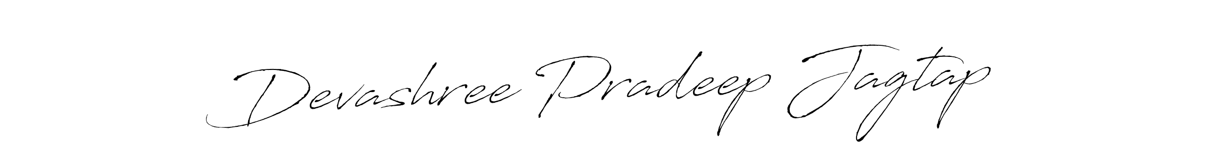 How to make Devashree Pradeep Jagtap signature? Antro_Vectra is a professional autograph style. Create handwritten signature for Devashree Pradeep Jagtap name. Devashree Pradeep Jagtap signature style 6 images and pictures png