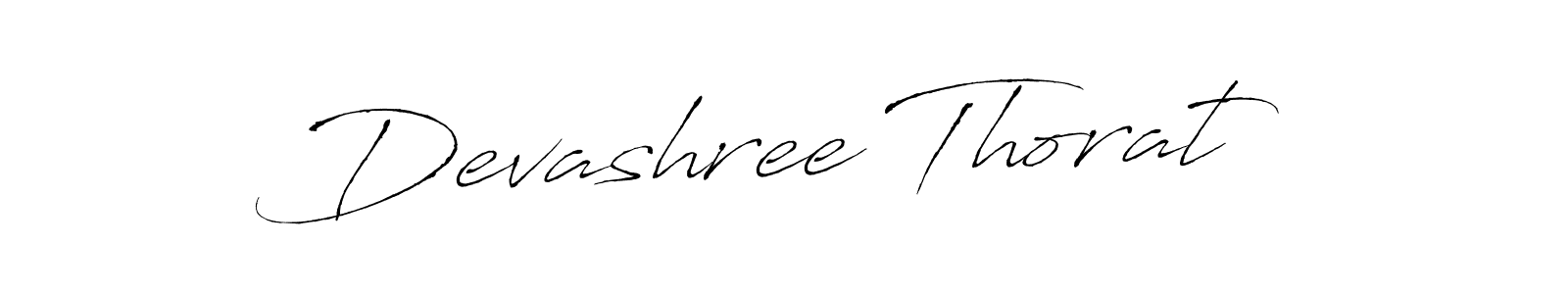 The best way (Antro_Vectra) to make a short signature is to pick only two or three words in your name. The name Devashree Thorat include a total of six letters. For converting this name. Devashree Thorat signature style 6 images and pictures png