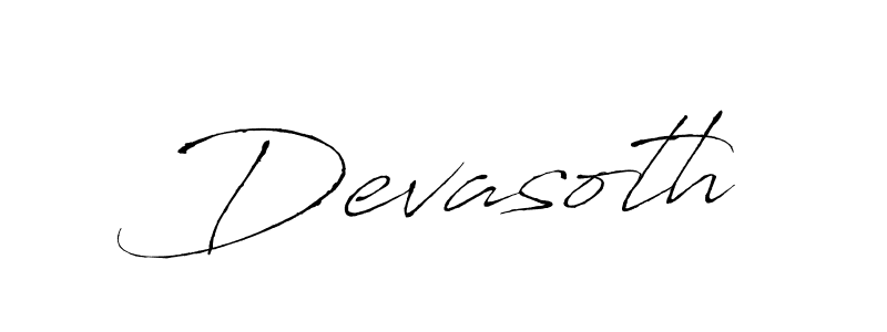 Devasoth stylish signature style. Best Handwritten Sign (Antro_Vectra) for my name. Handwritten Signature Collection Ideas for my name Devasoth. Devasoth signature style 6 images and pictures png