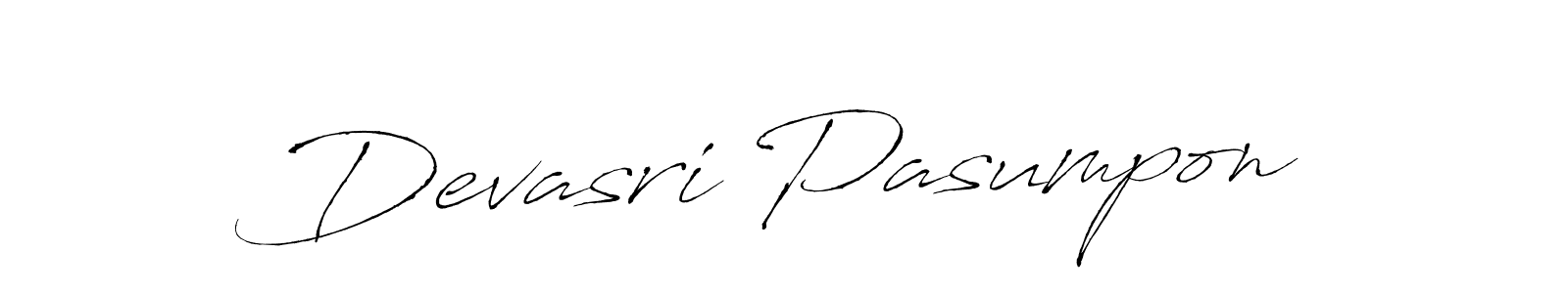 Also You can easily find your signature by using the search form. We will create Devasri Pasumpon name handwritten signature images for you free of cost using Antro_Vectra sign style. Devasri Pasumpon signature style 6 images and pictures png