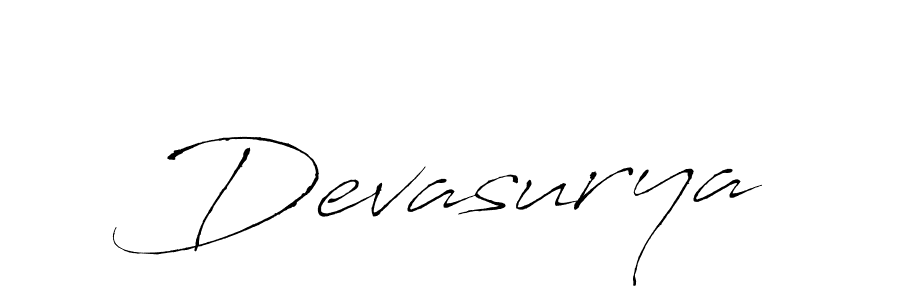 Use a signature maker to create a handwritten signature online. With this signature software, you can design (Antro_Vectra) your own signature for name Devasurya. Devasurya signature style 6 images and pictures png