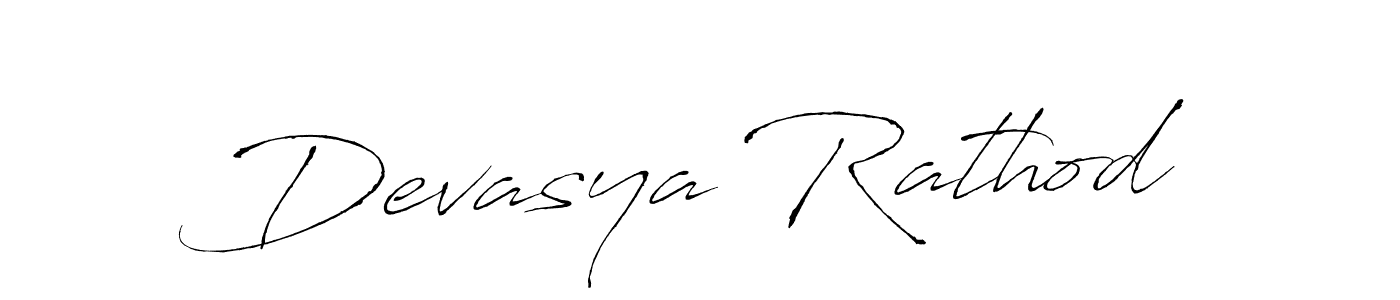 Create a beautiful signature design for name Devasya Rathod. With this signature (Antro_Vectra) fonts, you can make a handwritten signature for free. Devasya Rathod signature style 6 images and pictures png