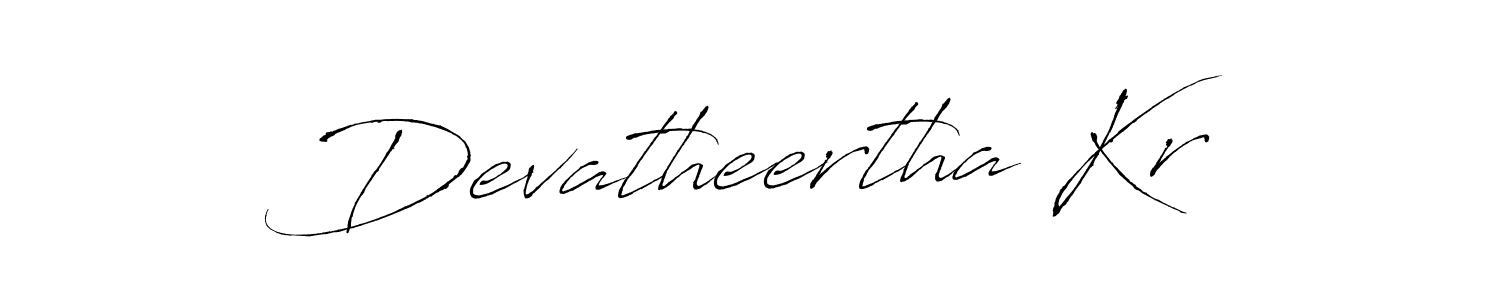 You can use this online signature creator to create a handwritten signature for the name Devatheertha Kr. This is the best online autograph maker. Devatheertha Kr signature style 6 images and pictures png