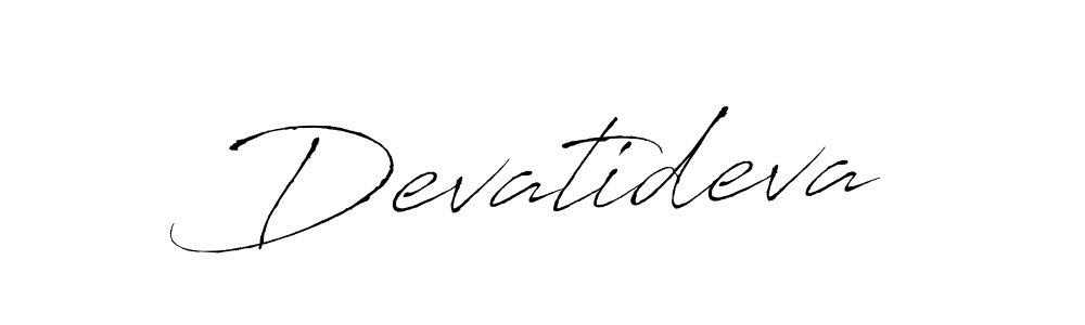 How to make Devatideva signature? Antro_Vectra is a professional autograph style. Create handwritten signature for Devatideva name. Devatideva signature style 6 images and pictures png