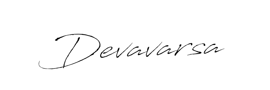 Create a beautiful signature design for name Devavarsa. With this signature (Antro_Vectra) fonts, you can make a handwritten signature for free. Devavarsa signature style 6 images and pictures png