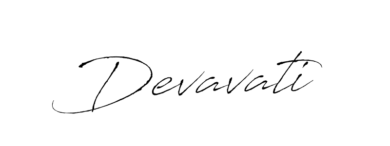 How to make Devavati signature? Antro_Vectra is a professional autograph style. Create handwritten signature for Devavati name. Devavati signature style 6 images and pictures png