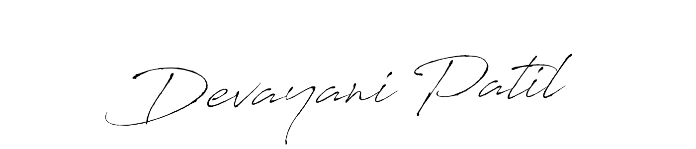 Create a beautiful signature design for name Devayani Patil. With this signature (Antro_Vectra) fonts, you can make a handwritten signature for free. Devayani Patil signature style 6 images and pictures png