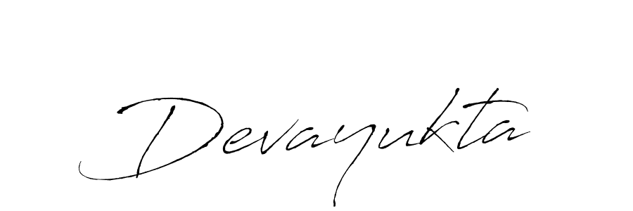 How to make Devayukta name signature. Use Antro_Vectra style for creating short signs online. This is the latest handwritten sign. Devayukta signature style 6 images and pictures png