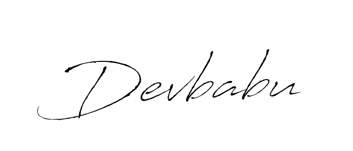 Use a signature maker to create a handwritten signature online. With this signature software, you can design (Antro_Vectra) your own signature for name Devbabu. Devbabu signature style 6 images and pictures png