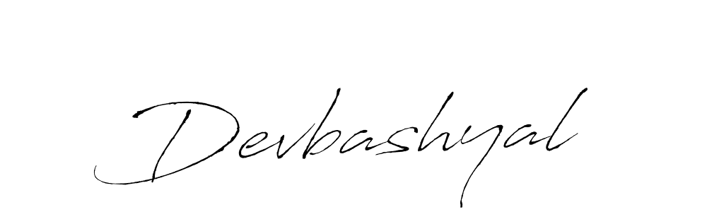 Make a beautiful signature design for name Devbashyal. With this signature (Antro_Vectra) style, you can create a handwritten signature for free. Devbashyal signature style 6 images and pictures png