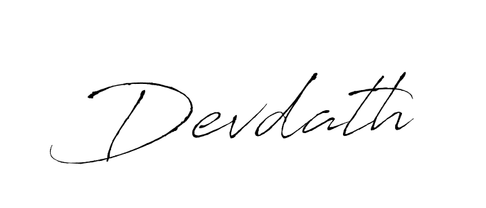 Devdath stylish signature style. Best Handwritten Sign (Antro_Vectra) for my name. Handwritten Signature Collection Ideas for my name Devdath. Devdath signature style 6 images and pictures png