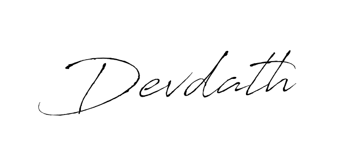 Devdath stylish signature style. Best Handwritten Sign (Antro_Vectra) for my name. Handwritten Signature Collection Ideas for my name Devdath. Devdath signature style 6 images and pictures png