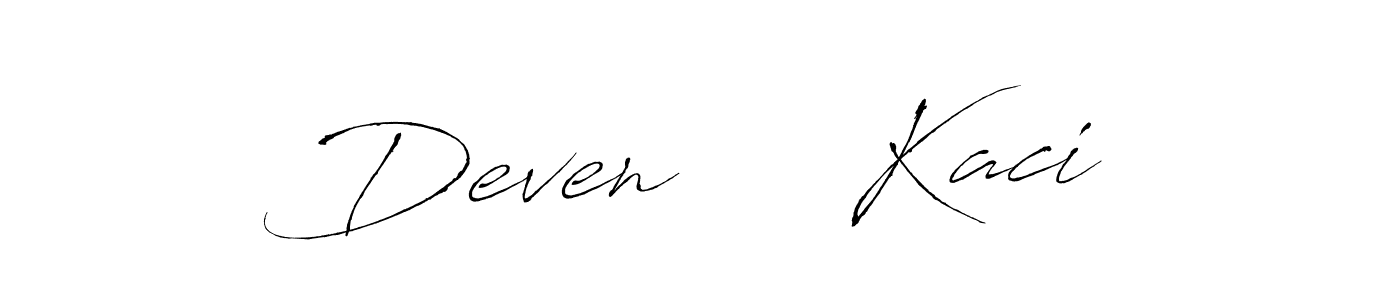 Design your own signature with our free online signature maker. With this signature software, you can create a handwritten (Antro_Vectra) signature for name Deven     Kaci. Deven     Kaci signature style 6 images and pictures png