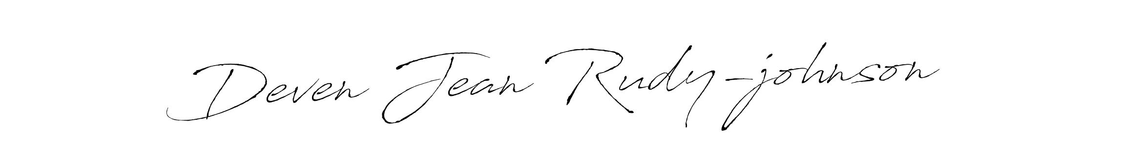 It looks lik you need a new signature style for name Deven Jean Rudy-johnson. Design unique handwritten (Antro_Vectra) signature with our free signature maker in just a few clicks. Deven Jean Rudy-johnson signature style 6 images and pictures png