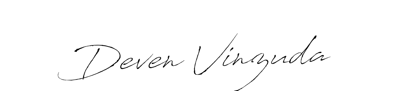 This is the best signature style for the Deven Vinzuda name. Also you like these signature font (Antro_Vectra). Mix name signature. Deven Vinzuda signature style 6 images and pictures png