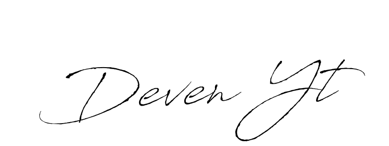 See photos of Deven Yt official signature by Spectra . Check more albums & portfolios. Read reviews & check more about Antro_Vectra font. Deven Yt signature style 6 images and pictures png