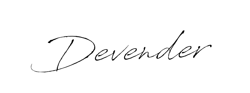 Use a signature maker to create a handwritten signature online. With this signature software, you can design (Antro_Vectra) your own signature for name Devender. Devender signature style 6 images and pictures png