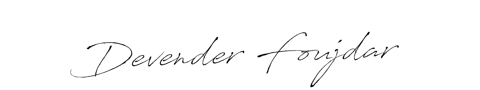 Make a beautiful signature design for name Devender Foujdar. Use this online signature maker to create a handwritten signature for free. Devender Foujdar signature style 6 images and pictures png