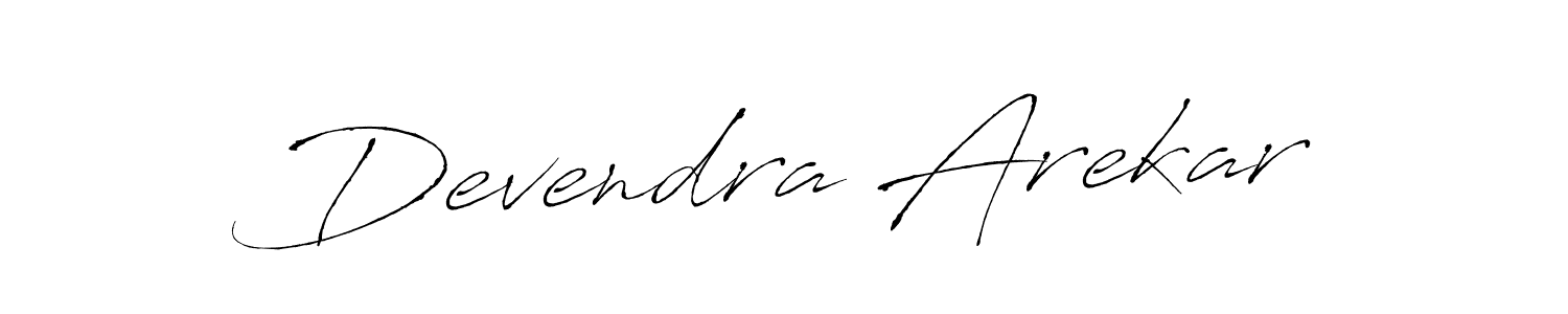 Create a beautiful signature design for name Devendra Arekar. With this signature (Antro_Vectra) fonts, you can make a handwritten signature for free. Devendra Arekar signature style 6 images and pictures png