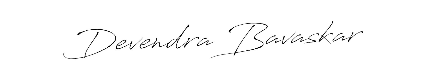 Make a beautiful signature design for name Devendra Bavaskar. With this signature (Antro_Vectra) style, you can create a handwritten signature for free. Devendra Bavaskar signature style 6 images and pictures png