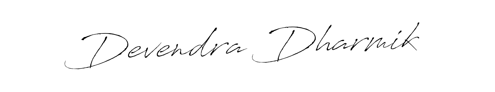 Design your own signature with our free online signature maker. With this signature software, you can create a handwritten (Antro_Vectra) signature for name Devendra Dharmik. Devendra Dharmik signature style 6 images and pictures png