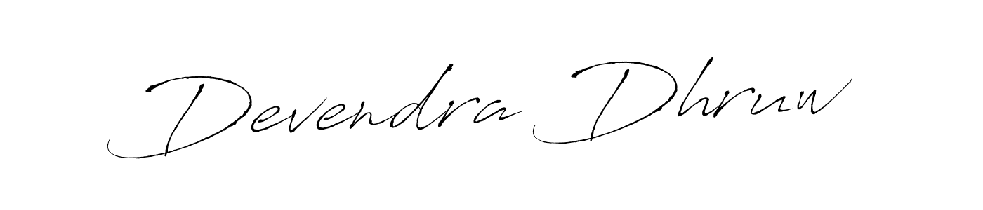 Antro_Vectra is a professional signature style that is perfect for those who want to add a touch of class to their signature. It is also a great choice for those who want to make their signature more unique. Get Devendra Dhruw name to fancy signature for free. Devendra Dhruw signature style 6 images and pictures png