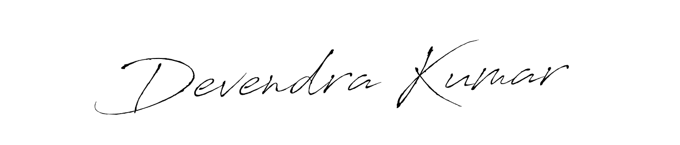 Antro_Vectra is a professional signature style that is perfect for those who want to add a touch of class to their signature. It is also a great choice for those who want to make their signature more unique. Get Devendra Kumar name to fancy signature for free. Devendra Kumar signature style 6 images and pictures png