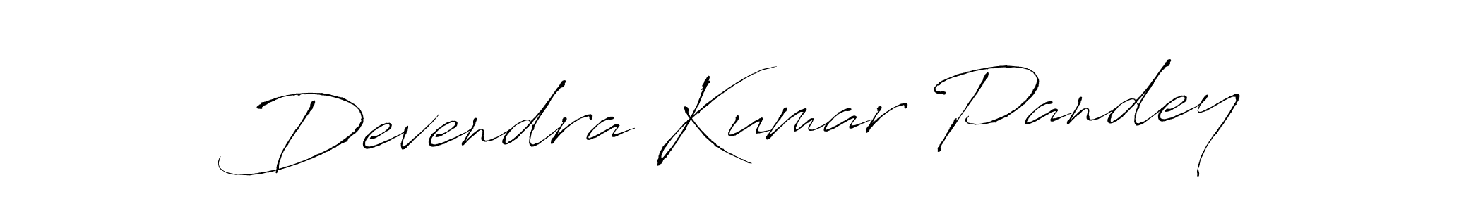 Design your own signature with our free online signature maker. With this signature software, you can create a handwritten (Antro_Vectra) signature for name Devendra Kumar Pandey. Devendra Kumar Pandey signature style 6 images and pictures png