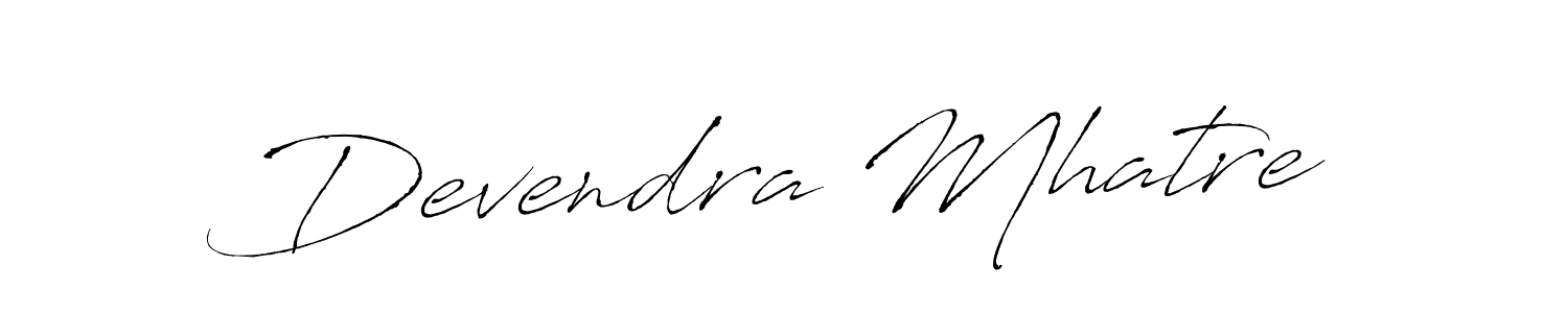 Use a signature maker to create a handwritten signature online. With this signature software, you can design (Antro_Vectra) your own signature for name Devendra Mhatre. Devendra Mhatre signature style 6 images and pictures png