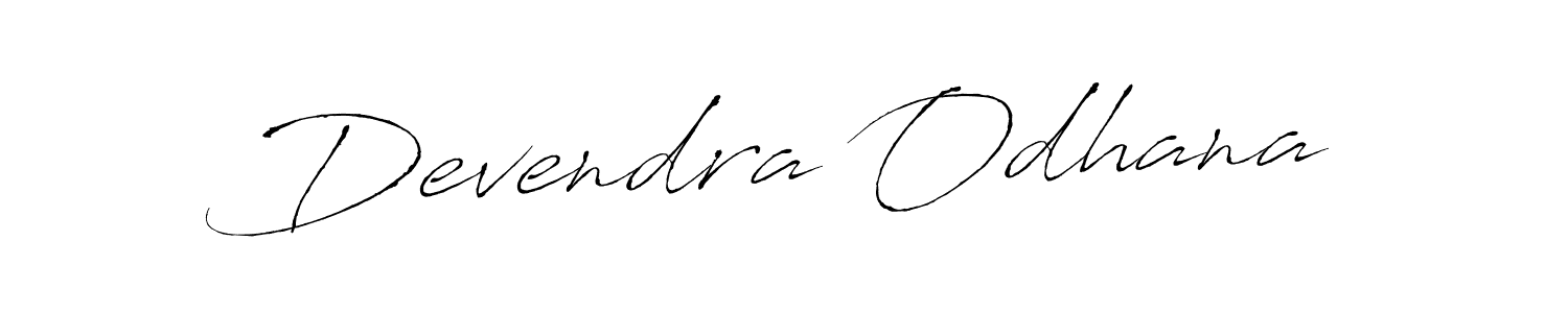 Use a signature maker to create a handwritten signature online. With this signature software, you can design (Antro_Vectra) your own signature for name Devendra Odhana. Devendra Odhana signature style 6 images and pictures png