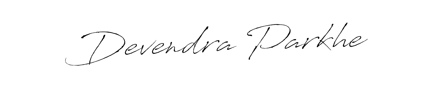 You can use this online signature creator to create a handwritten signature for the name Devendra Parkhe. This is the best online autograph maker. Devendra Parkhe signature style 6 images and pictures png