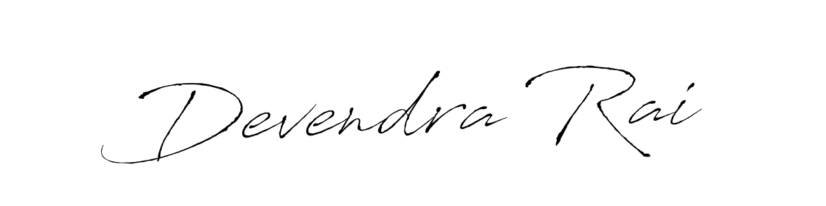 Design your own signature with our free online signature maker. With this signature software, you can create a handwritten (Antro_Vectra) signature for name Devendra Rai. Devendra Rai signature style 6 images and pictures png