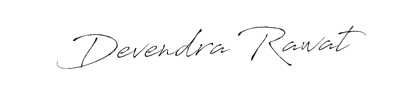 How to make Devendra Rawat name signature. Use Antro_Vectra style for creating short signs online. This is the latest handwritten sign. Devendra Rawat signature style 6 images and pictures png