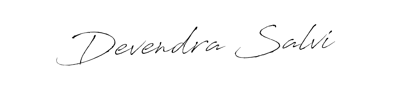 Create a beautiful signature design for name Devendra Salvi. With this signature (Antro_Vectra) fonts, you can make a handwritten signature for free. Devendra Salvi signature style 6 images and pictures png