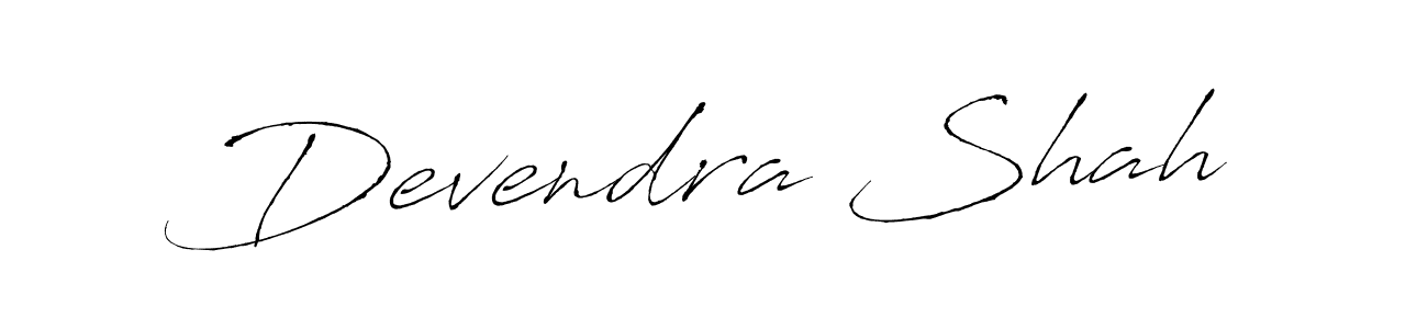 How to make Devendra Shah name signature. Use Antro_Vectra style for creating short signs online. This is the latest handwritten sign. Devendra Shah signature style 6 images and pictures png