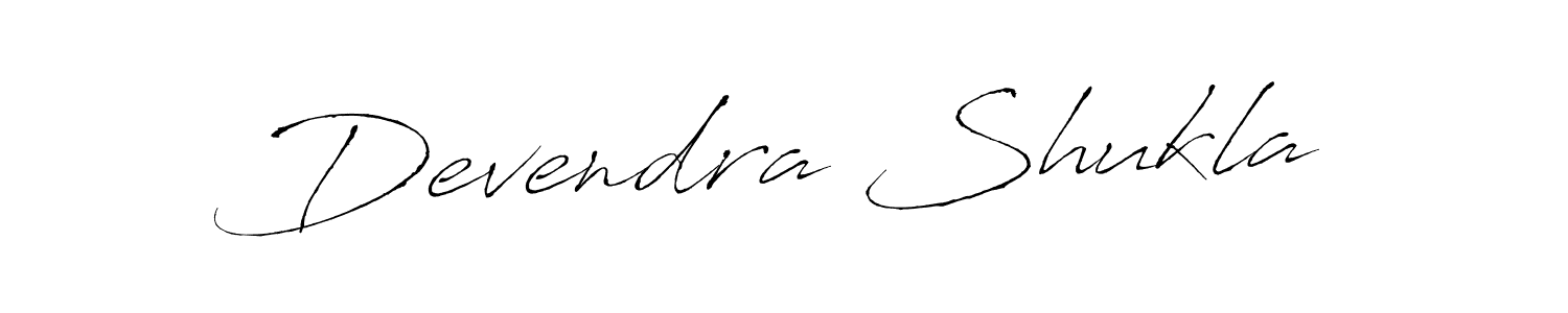 How to make Devendra Shukla signature? Antro_Vectra is a professional autograph style. Create handwritten signature for Devendra Shukla name. Devendra Shukla signature style 6 images and pictures png