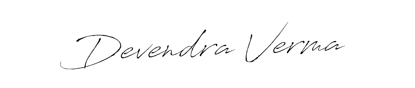 Use a signature maker to create a handwritten signature online. With this signature software, you can design (Antro_Vectra) your own signature for name Devendra Verma. Devendra Verma signature style 6 images and pictures png