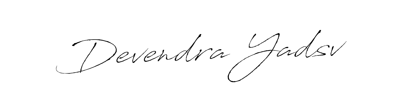 It looks lik you need a new signature style for name Devendra Yadsv. Design unique handwritten (Antro_Vectra) signature with our free signature maker in just a few clicks. Devendra Yadsv signature style 6 images and pictures png