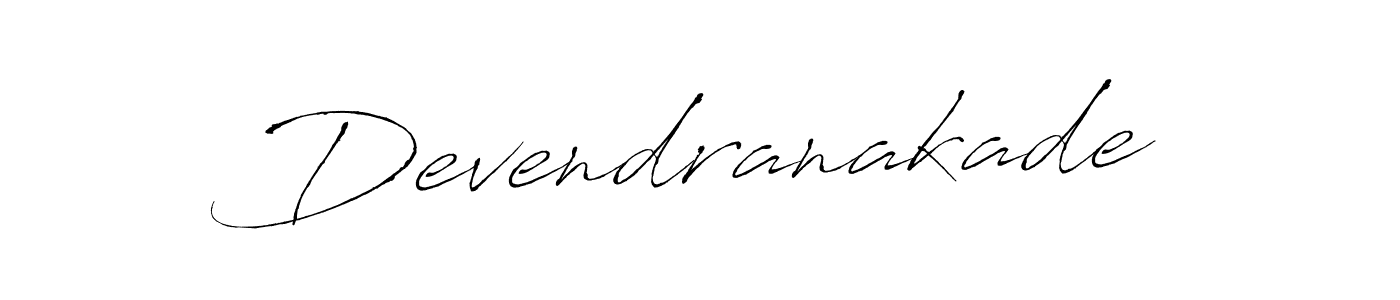 Create a beautiful signature design for name Devendranakade. With this signature (Antro_Vectra) fonts, you can make a handwritten signature for free. Devendranakade signature style 6 images and pictures png