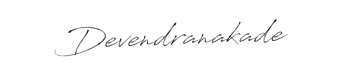 Create a beautiful signature design for name Devendranakade. With this signature (Antro_Vectra) fonts, you can make a handwritten signature for free. Devendranakade signature style 6 images and pictures png