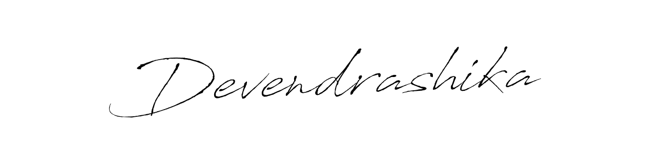 Make a beautiful signature design for name Devendrashika. With this signature (Antro_Vectra) style, you can create a handwritten signature for free. Devendrashika signature style 6 images and pictures png