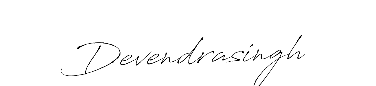 Make a beautiful signature design for name Devendrasingh. With this signature (Antro_Vectra) style, you can create a handwritten signature for free. Devendrasingh signature style 6 images and pictures png