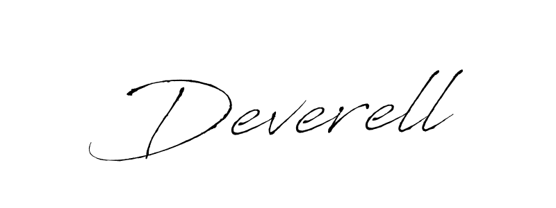 Deverell stylish signature style. Best Handwritten Sign (Antro_Vectra) for my name. Handwritten Signature Collection Ideas for my name Deverell. Deverell signature style 6 images and pictures png