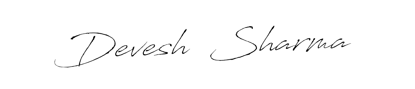 This is the best signature style for the Devesh  Sharma name. Also you like these signature font (Antro_Vectra). Mix name signature. Devesh  Sharma signature style 6 images and pictures png