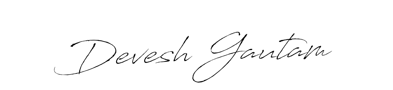 The best way (Antro_Vectra) to make a short signature is to pick only two or three words in your name. The name Devesh Gautam include a total of six letters. For converting this name. Devesh Gautam signature style 6 images and pictures png