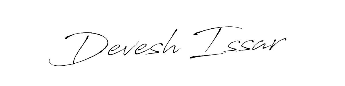 Create a beautiful signature design for name Devesh Issar. With this signature (Antro_Vectra) fonts, you can make a handwritten signature for free. Devesh Issar signature style 6 images and pictures png