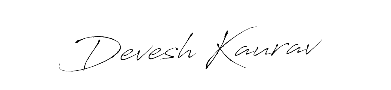 Create a beautiful signature design for name Devesh Kaurav. With this signature (Antro_Vectra) fonts, you can make a handwritten signature for free. Devesh Kaurav signature style 6 images and pictures png